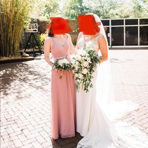 Azazie Dusty Rose Dress (size A4) dry cleaned